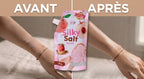 Avant / apres - Gommage Sel Peche & Glutathion