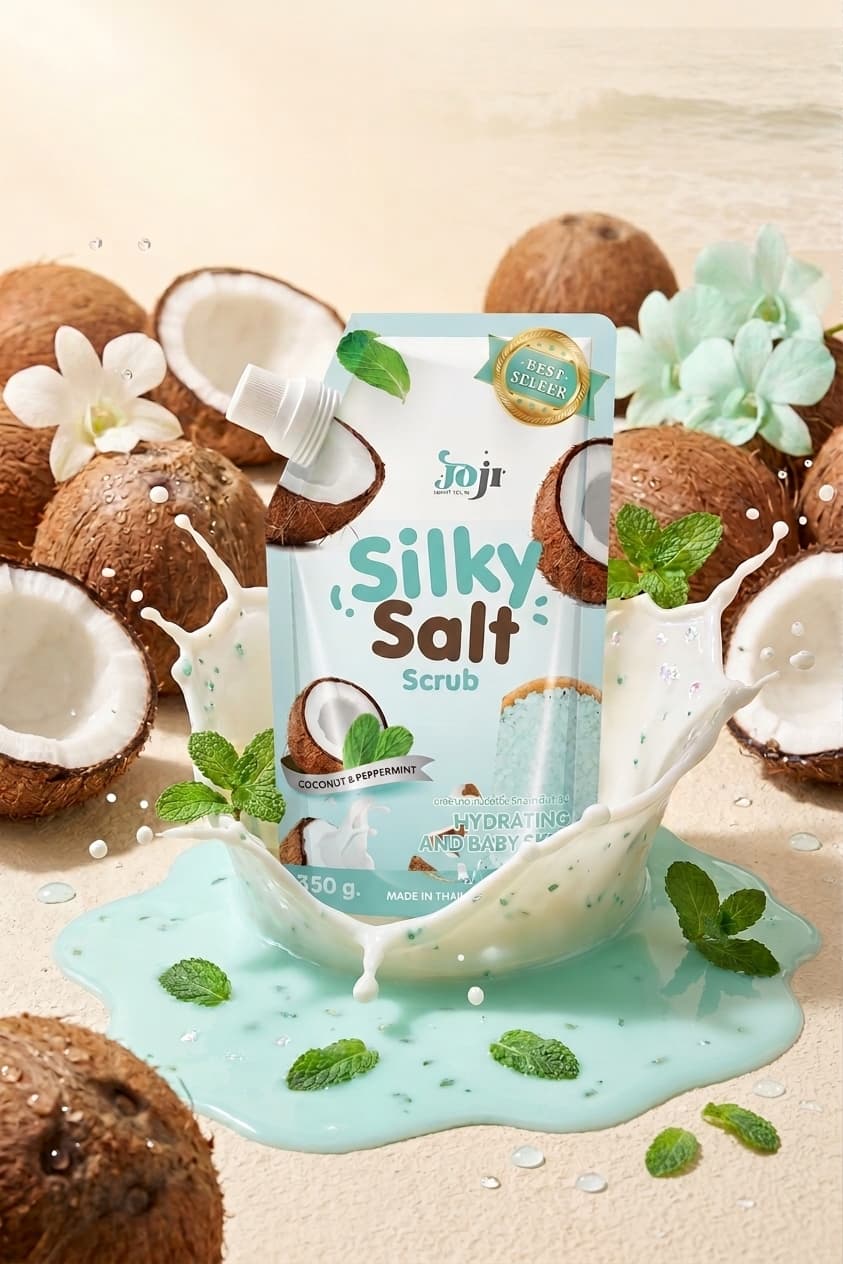 Gommage Sel Silky Salt – Coco & Menthe Poivrée