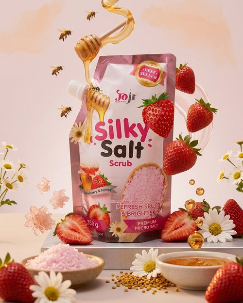 Gommage Sel Silky Salt – Fraise & Miel