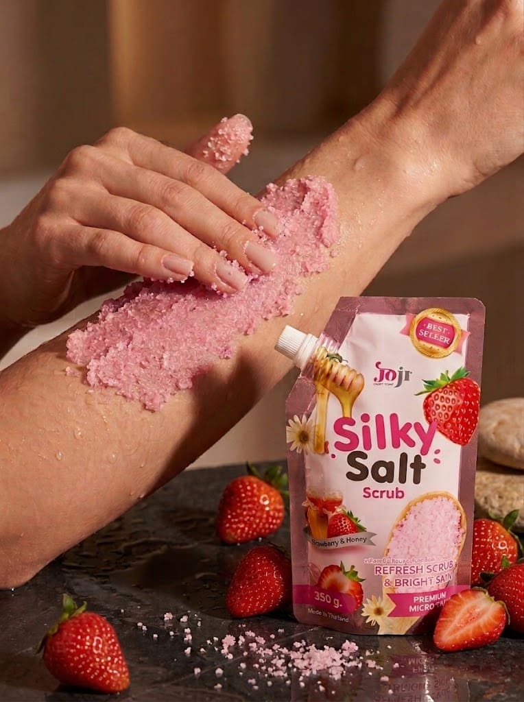 Gommage Sel Silky Salt – Fraise & Miel